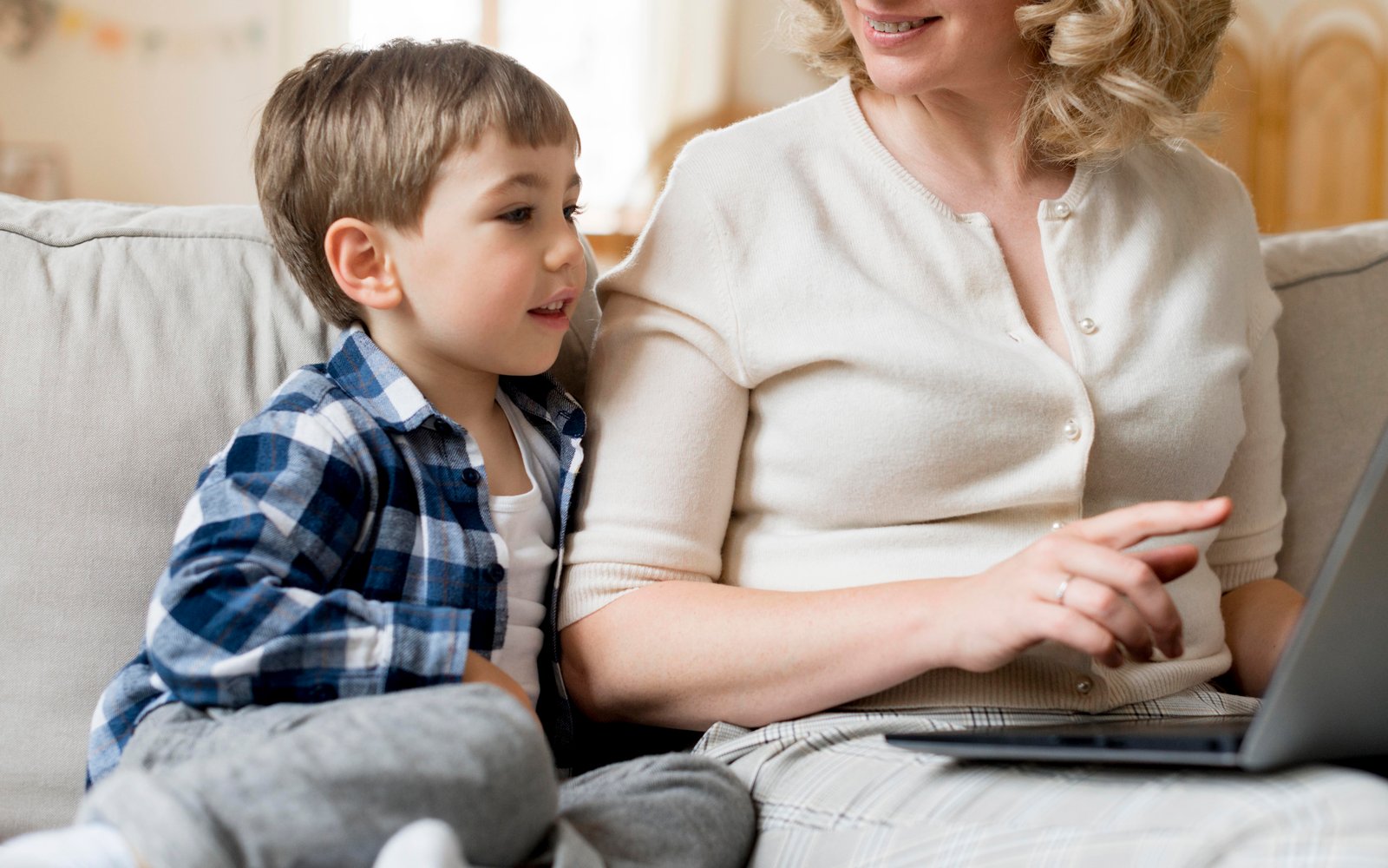 Happy family reunited in Canada